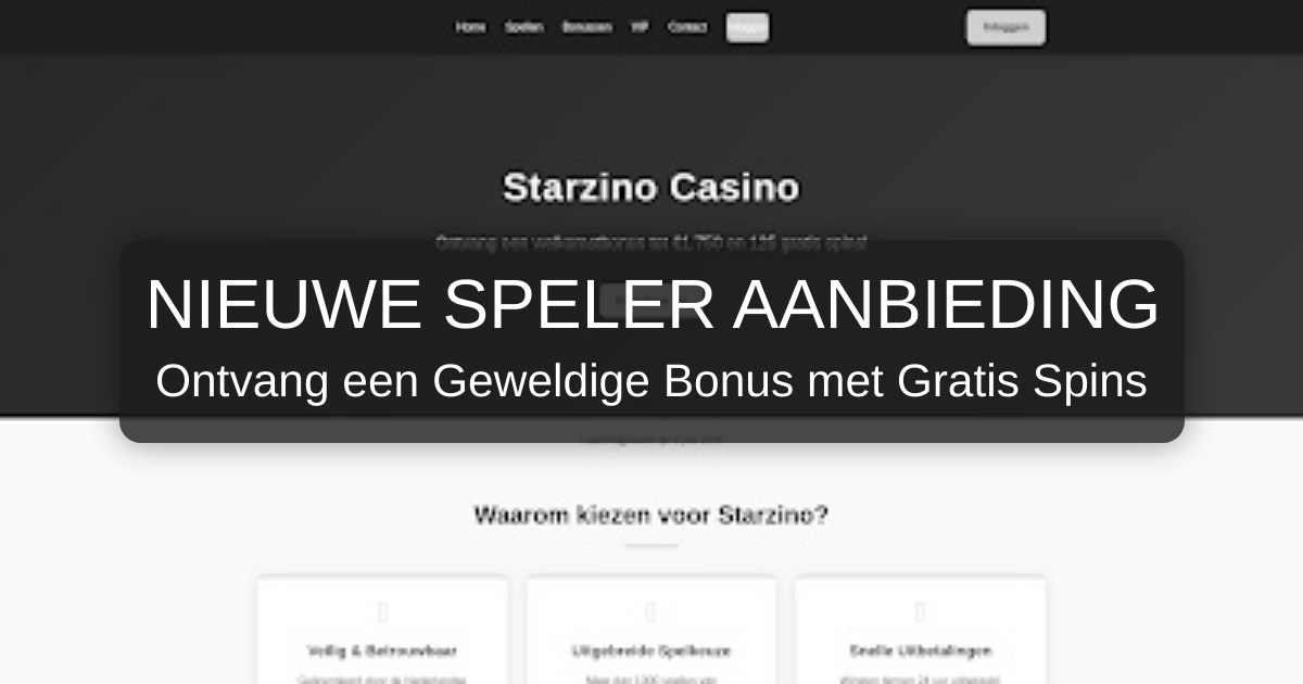 Starzino Casino Nederland - KSA vergund online casino